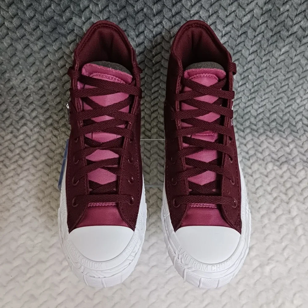 Converse All Star High Top Far From Chuck Burgundy Kid's Sneakers Shoes Size 6